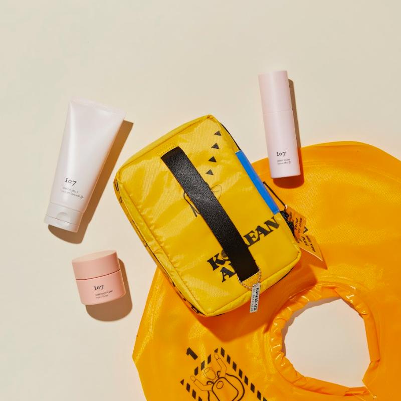 Korean Air x 107 Upcycling Cosmetics Pouch Set